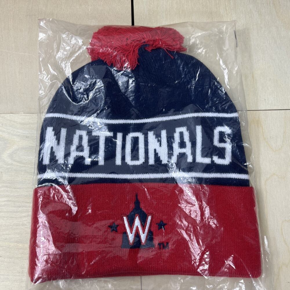 New MLB Washington Nationals Knit Wool Winter Ski Snow Hat Cap Beanie Baseball